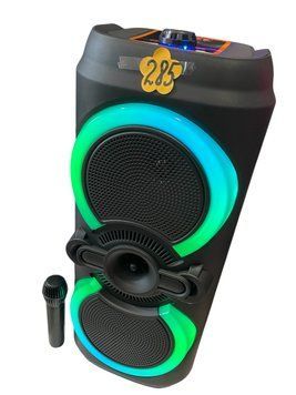 Портативная акустическая караоке колонка Bluetooth, USB, SD, FM, AUX, ZQS8285XW 11131-8285 фото