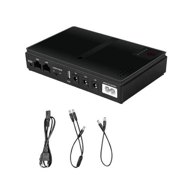 Безперебійний для роутера DC1018P ДБЖ mini UPS 10400 mAh 5V/9V/12V 1100-DC1018 фото