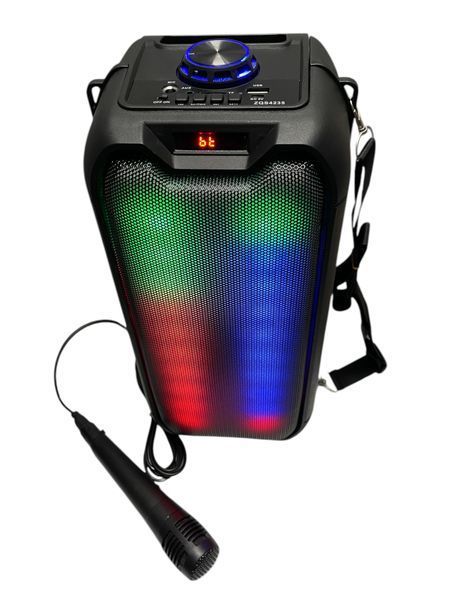 Музична акустична Bluetooth колонка ZQS-4235 з підсвічуванням та мікрофоном&nbsp; 1110-4235 фото