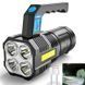 Светодиодный ручной переносной фонарь BL-X510-4LED+COB Х510 фото 4