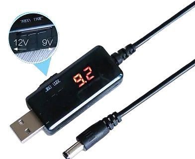 Кабель USB-DC для роутера 9V/12V с переключателем 1100-6866 фото