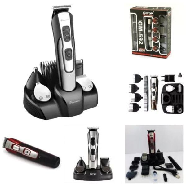 Акумуляторна машинка для стриження Gemei Gm-592, 10 в 1 592 фото