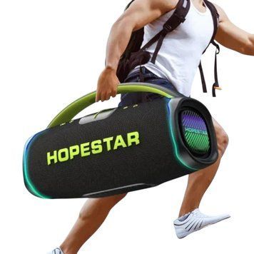 Портативна Bluetooth-колонка з&nbsp;бездротовим мікрофоном і&nbsp;RGB-підсвіткою&nbsp;Hopestar A65&nbsp;300W 11165-65 фото