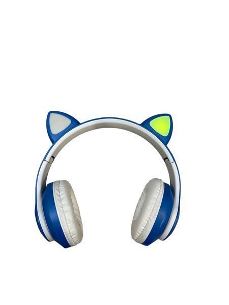 Беспроводные Наушники с кошачьими Ушками с подсветкой с MicroSD с FM-Радио Cat Ear STN-28  100-S28 фото