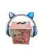Беспроводные Наушники с кошачьими Ушками с подсветкой с MicroSD с FM-Радио Cat Ear STN-28  100-S28 фото 9