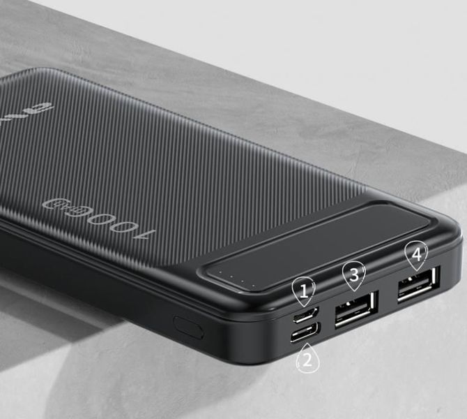 Портативне зарядне Power Bank AWEI P5K 10000 mah 22 фото