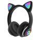 Беспроводные Наушники с кошачьими Ушками с подсветкой с MicroSD с FM-Радио Cat Ear STN-28  100-S28 фото 1