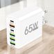 Сетевое зарядное устройство Блок питания 65W 4 USB + 2 Type-C Быстрая зарядка 1100-1766 фото 2