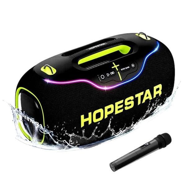 Портативна Bluetooth-колонка 350 w з RGB-підсвічуванням та функцією PowerBank&nbsp;Hopestar A80 11180-80 фото