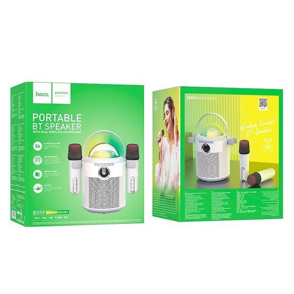 Портативна Bluetooth колонка HOCO Pearlessent BS59 з 2 мікрофонами 100-BS59 фото