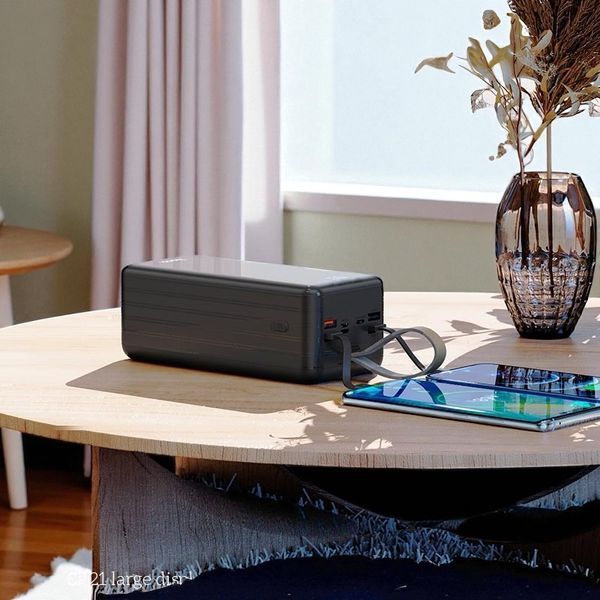 Павербанк 80000mAh УМБ Power Bank HOCO DB21 80000mAh зі зйомними кабелями 100-DB21 фото