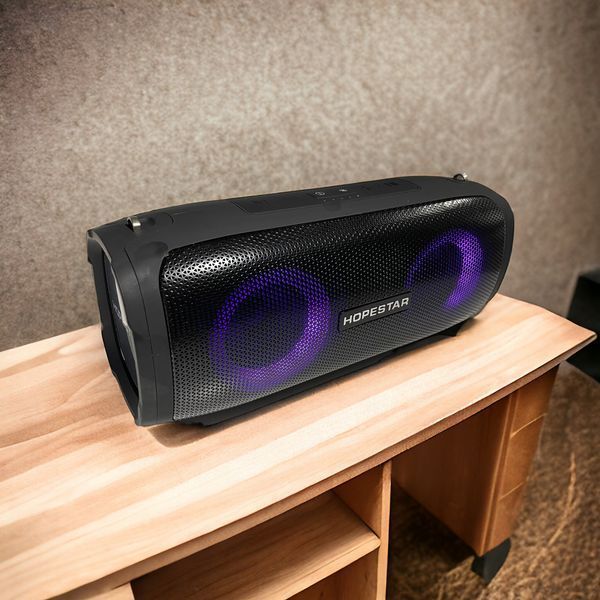 Портативна колонка Hopestar A6 PARTY бездротова стерео колонка зі світломузикою Bluetooth 100-A6 фото