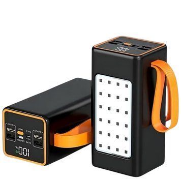 Повербанк&nbsp;100000 mAh&nbsp;с LED-фонариком&nbsp;и быстрой зарядкой Powerbank Hoco JA88A 22.5W 10000880-88 фото