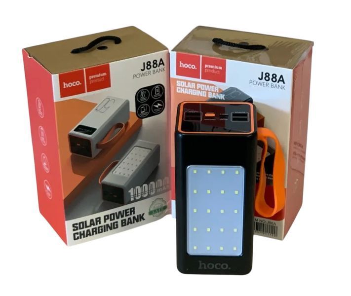 Повербанк 100000 mAh з LED-ліхтариком та швидкою зарядкою Powerbank Hoco JA88A 22.5W 10000880-88 фото
