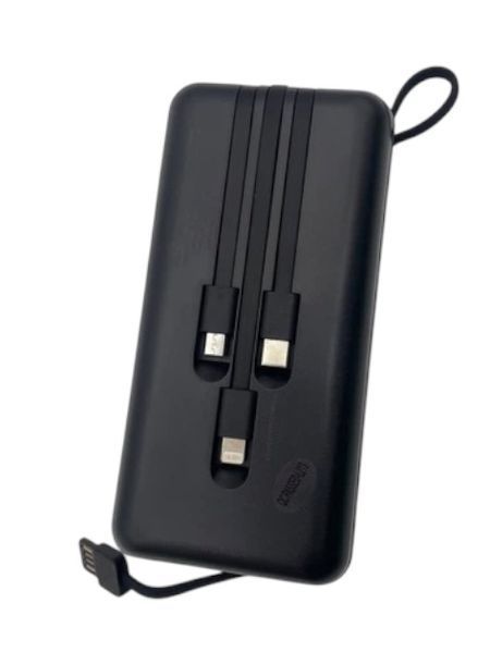 Power bank LENYES Повербанк Мощность 30000mAh 4USB/Type-C/Micro Быстрая зарядка Кабели зарядки 11211-368 фото