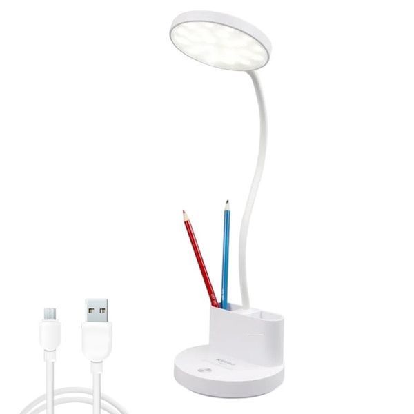 Лампа настільна акумуляторна світлодіодна LED TGX нічник USB з коміркою для ручок 1100-22 фото