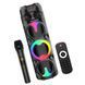 Акустична система караоке колонка Bluetooth Sing-e ZQS8309 з мікрофоном 60W FM RGB-підсвітка, USB, AUX 111293-8309 фото 4
