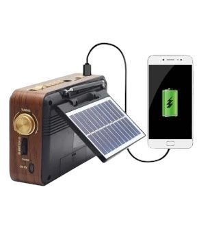Радиоприемник с солнечной панелью под ретро Meier MD-521BT Bluetooth Solar 111411-521 фото
