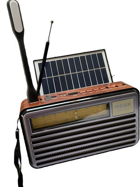 Радиоприемник с солнечной панелью под ретро Meier MD-521BT Bluetooth Solar 111411-521 фото