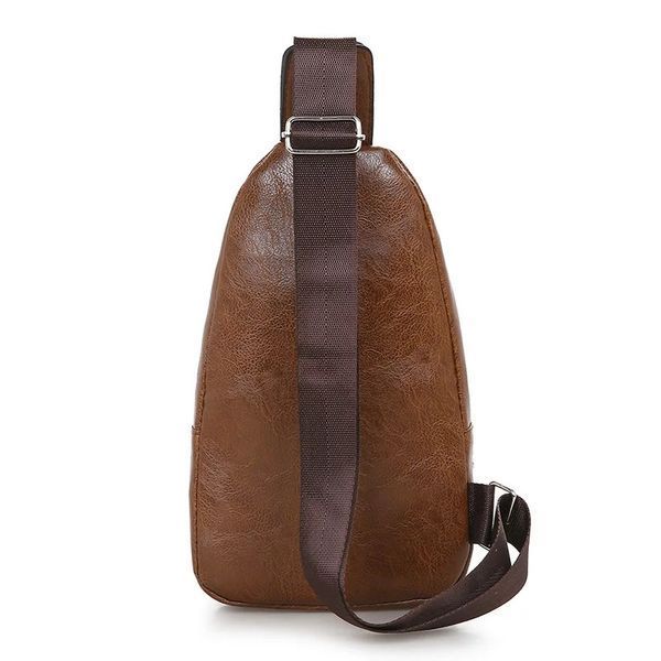 Чоловіча сумка на груди на плече з USB 076-7610 фото