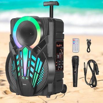 Колонка бездротова портативна з мікрофоном Bluetooth HOCO DS40 |TWS, FM/USB/TF/AUX|  111-ds40 фото