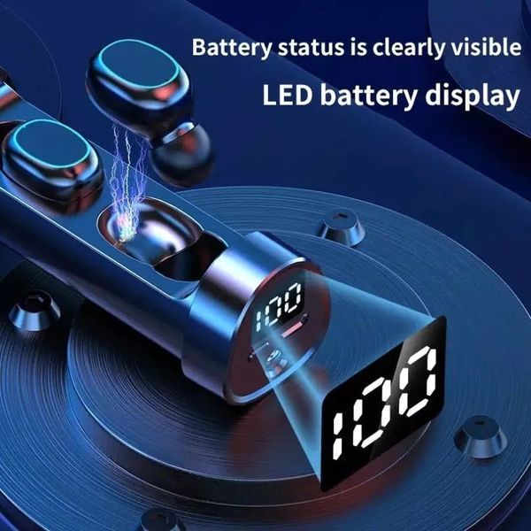 Наушники Беспроводные TWS Bluetooth 5,2 LED Дисплей N21 фото