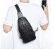 Чоловіча сумка з USB на груди Крокодил 0029-299 фото 3