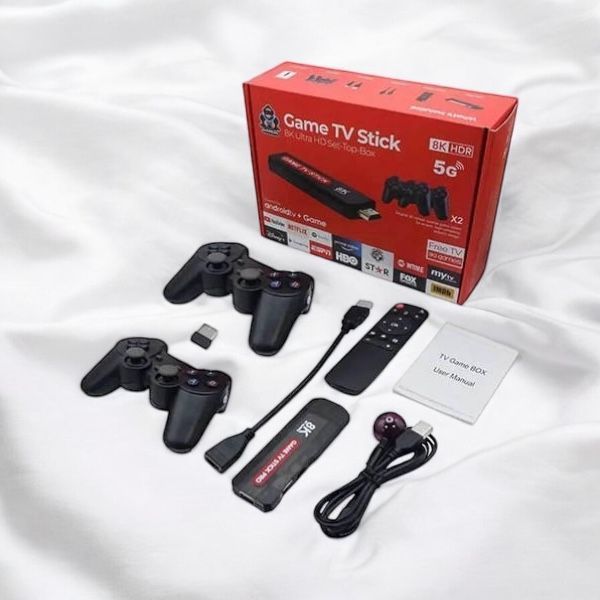 Приставка игровая с джойстиками беспроводными TV STICK 5G 9402 1100-9402 фото
