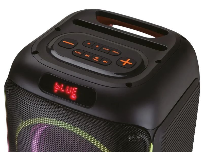 Портативна караоке колонка ZXX-5502, динамік 8", USB, TF, AUX та FM-радіо, Bluetooth, LED-підсвічування, Потужність 80 Вт&nbsp; 11155-5502 фото