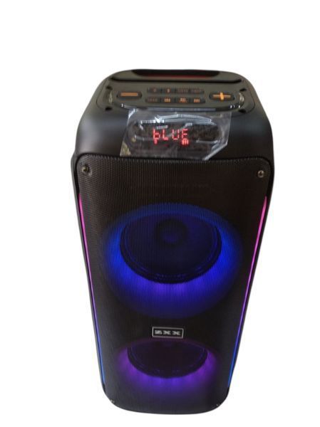 Акустическая переносная караоке колонка ZXX-5504 100Вт с двумя динамиками 6,5 TWS FM USB TF BT LED 111455-5504 фото