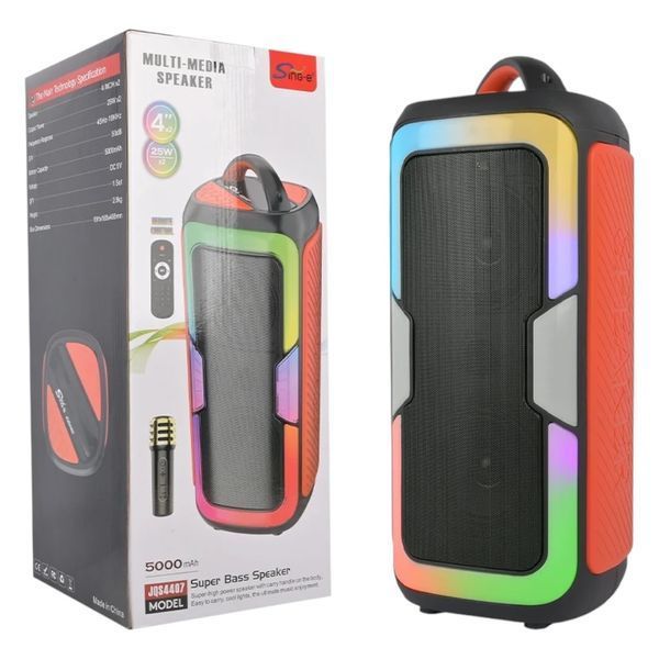 Колонка музична портативна 50 w з мікрофоном Bluetooth JQS4407 111-4407 фото