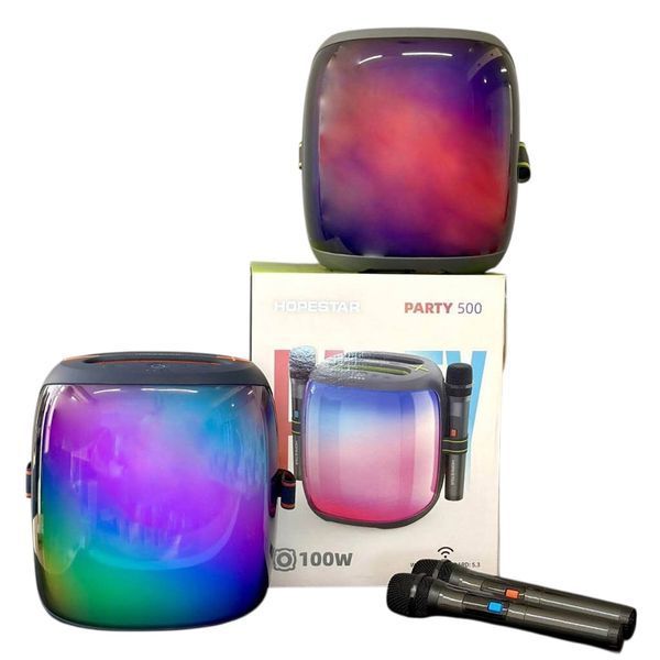 Беспроводная караоке колонка с 2-мя микрофонами HOPESTAR Party 500 |100W, 12500mAh| 11110-500 фото