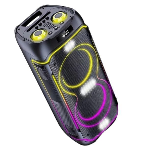 Портативная акустическая система 1000w с пультом и 2 микрофонами ZXX-5515 8" Bluetooth колонка&nbsp; 1100-5515 фото