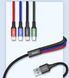 Кабель 4 в 1 -1.2 м зі швидким заряджанням Lightning (iPhone), USB Type C, Micro USB 33-120-4в1 фото 1
