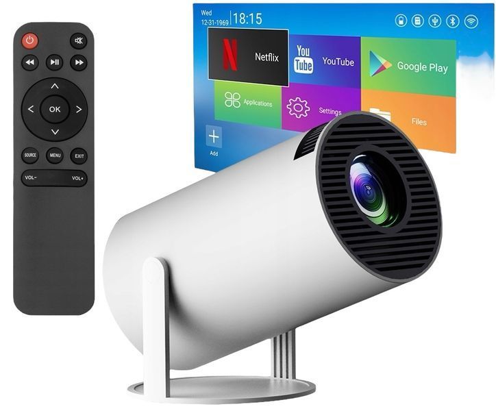 Смарт Проектор &nbsp;HY300 4K Android 11 HD BT5.0 Dual Wi-Fi Домашний кинотеатр 1110-300 фото