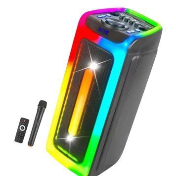 Колонка аккумуляторна ROVOLT D-2806 c радио микрофоном (USB/BT/FM/TWS) 1110-2806 фото