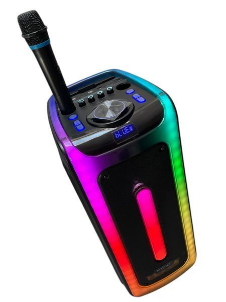 Колонка акумуляторна ROVOLT D-2806 з радіомікрофоном (USB/BT/FM/TWS) 1110-2806 фото