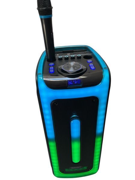 Колонка акумуляторна ROVOLT D-2806 з радіомікрофоном (USB/BT/FM/TWS) 1110-2806 фото