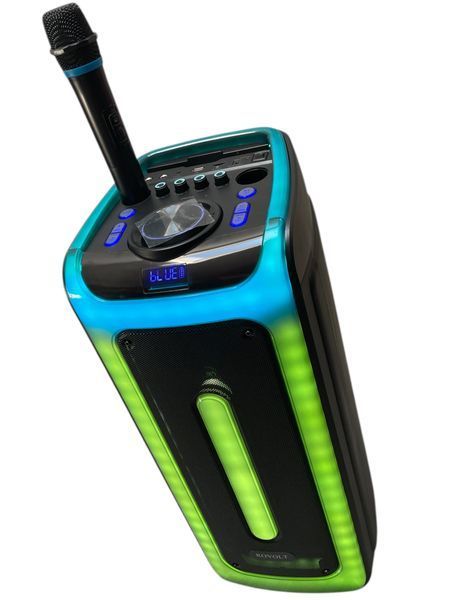 Колонка акумуляторна ROVOLT D-2806 з радіомікрофоном (USB/BT/FM/TWS) 1110-2806 фото