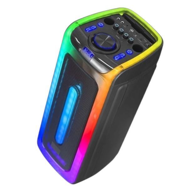 Колонка акумуляторна ROVOLT D-2806 з радіомікрофоном (USB/BT/FM/TWS) 1110-2806 фото