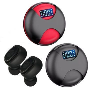 Беспроводные Bluetooth наушники TWS-02. Индикатор заряда - LED Display. TWS 02 фото