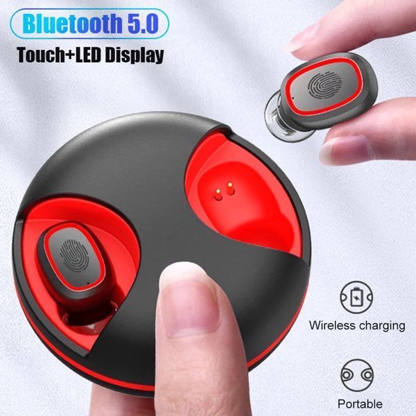 Беспроводные Bluetooth наушники TWS-02. Индикатор заряда - LED Display. TWS 02 фото