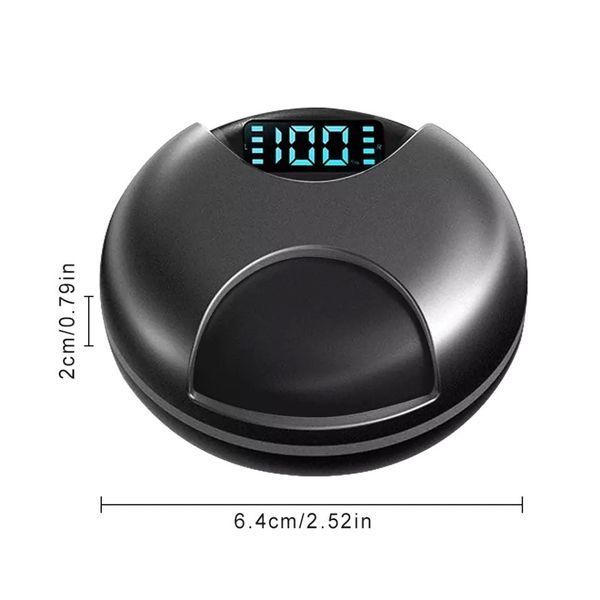 Беспроводные Bluetooth наушники TWS-02. Индикатор заряда - LED Display. TWS 02 фото