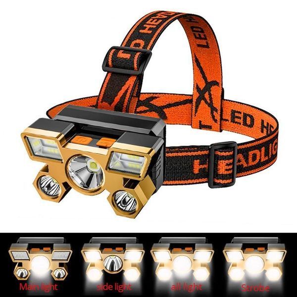 Ліхтар налобний світлодіодний акумуляторний 5 LED 33 фото