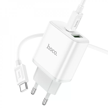 Зарядное устройство с быстрой зарядкой PD20W/QC3.0 + кабель Type-C HOCO C105A |USB/Type-C| 100-TC115A фото