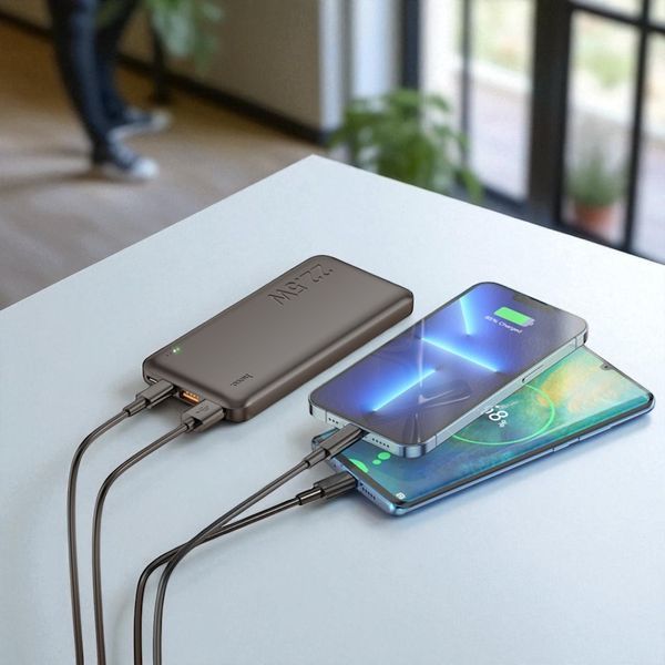 Повербанк powerbank HOCO J101 10000mAh с быстрою зарядкою PD/QC 22.5W 2USB Type-C 111-101 фото