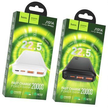 Повербанк Hoco J101A Astute 22.5W Type-C 20000mAh PowerBank с быстрой зарядкой 111210-101A фото