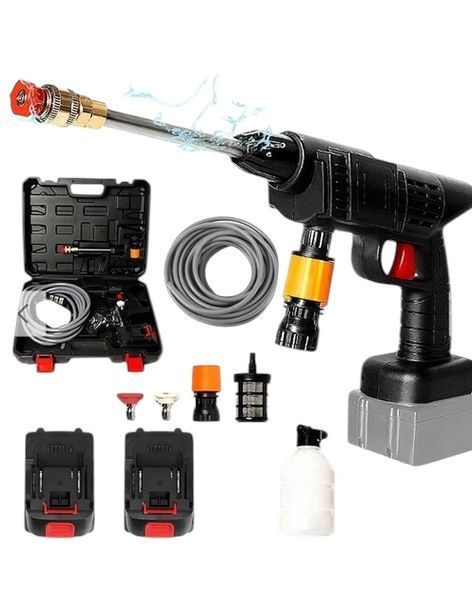 Бездротова автомийка високого тиску Cleaning Gun 8559 з двома акумуляторами&nbsp;68 v 11108589 фото