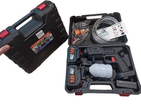 Бездротова автомийка високого тиску Cleaning Gun 8559 з двома акумуляторами&nbsp;68 v 11108589 фото