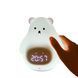 ДИТЯЧИЙ СИЛІКОНОВИЙ НІЧНИК З ГОДИННИКОМ "БІЛИЙ ВЕДМЕДИК" 100-9147 фото 2